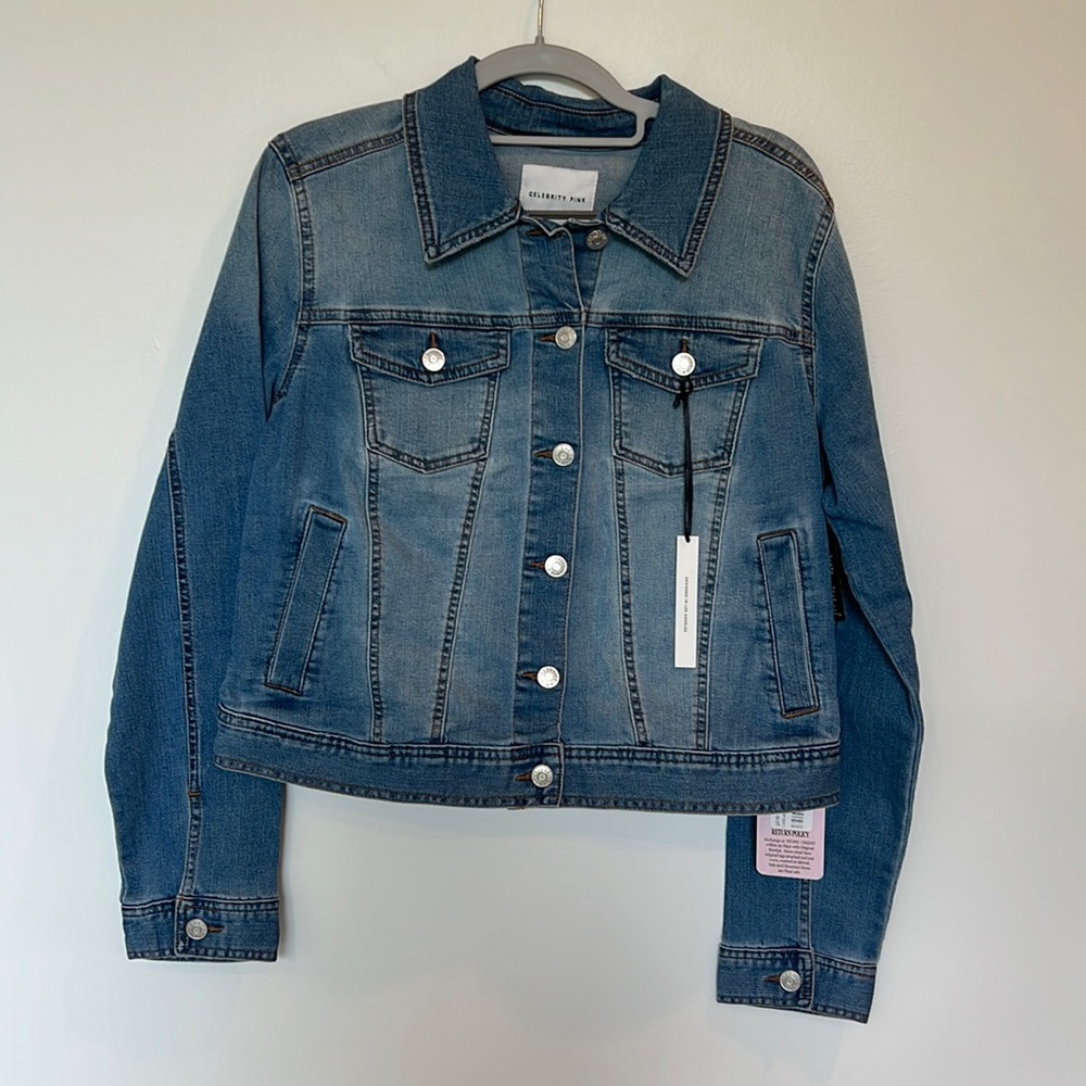 Celebrity Pink Denim Jacket size L